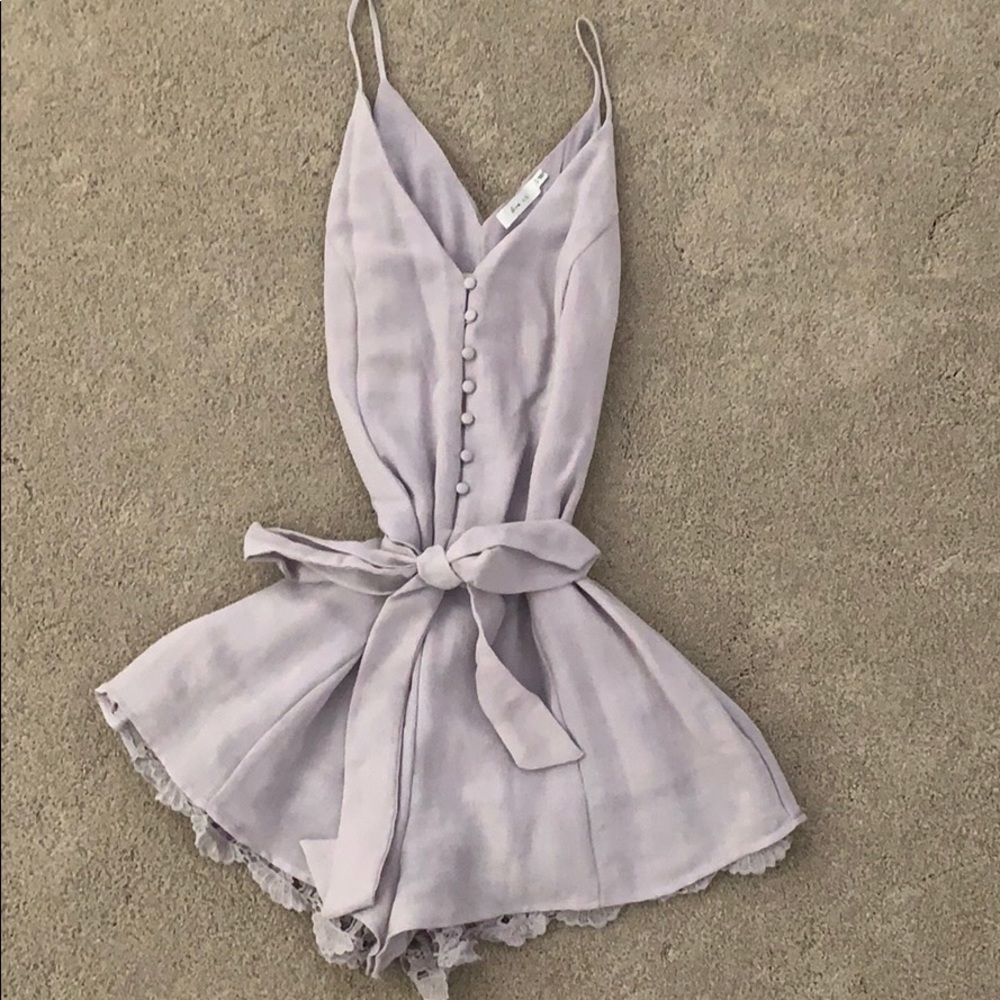 Ark N.C. Purple/Violet Lace Romper